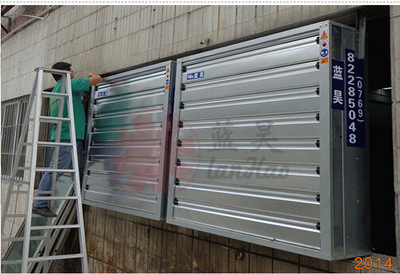 廠家熱賣1060MM百葉窗工業排風扇 380V方形排熱排煙排味通風設備